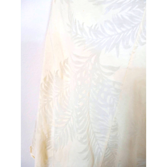 Kenneth Cole Ivory Sheer Leaf Handkerchief Top - Picture 5 of 9